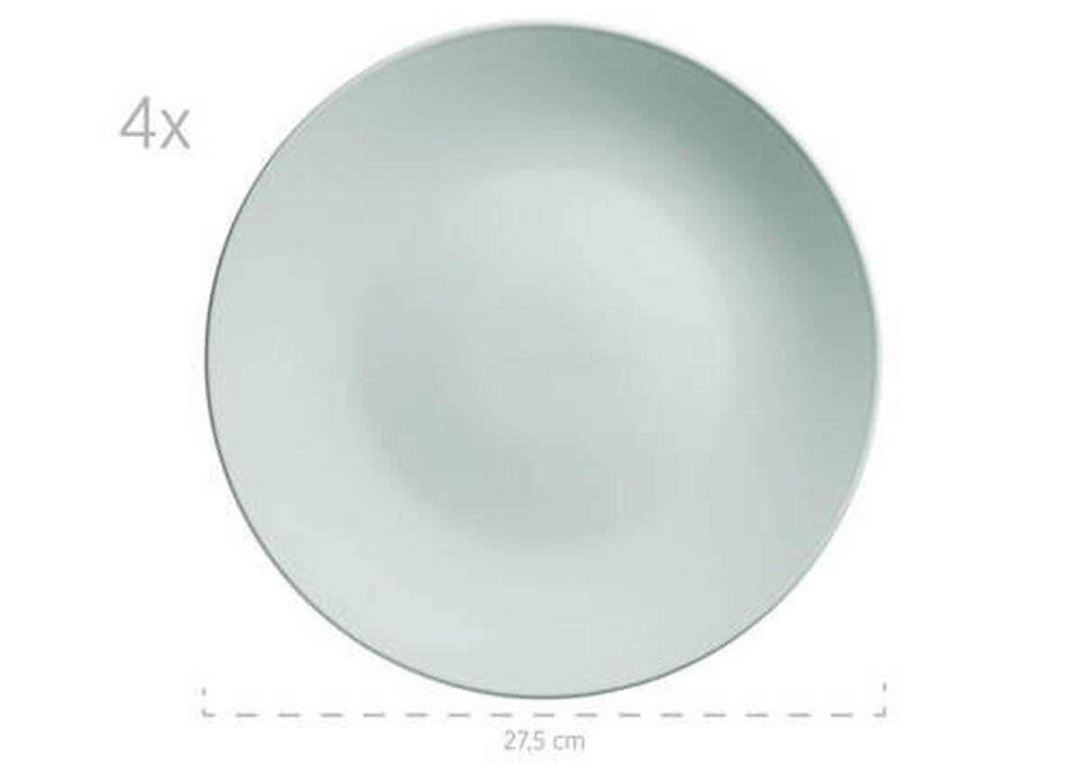 Kombiservice Mintgrün 16-Teilig - Mintgrün, Basics, Keramik (31,3/32,5/31,5cm) - Mäser
