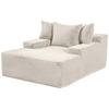 Bigsofa Lunaris Beige B: 125 Cm - Beige, Design, Textil (125/63/170cm) - P & B