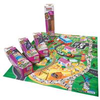 Straßenset Autospielmatte - Multicolor, Trend, Kunststoff (70/80/1cm)