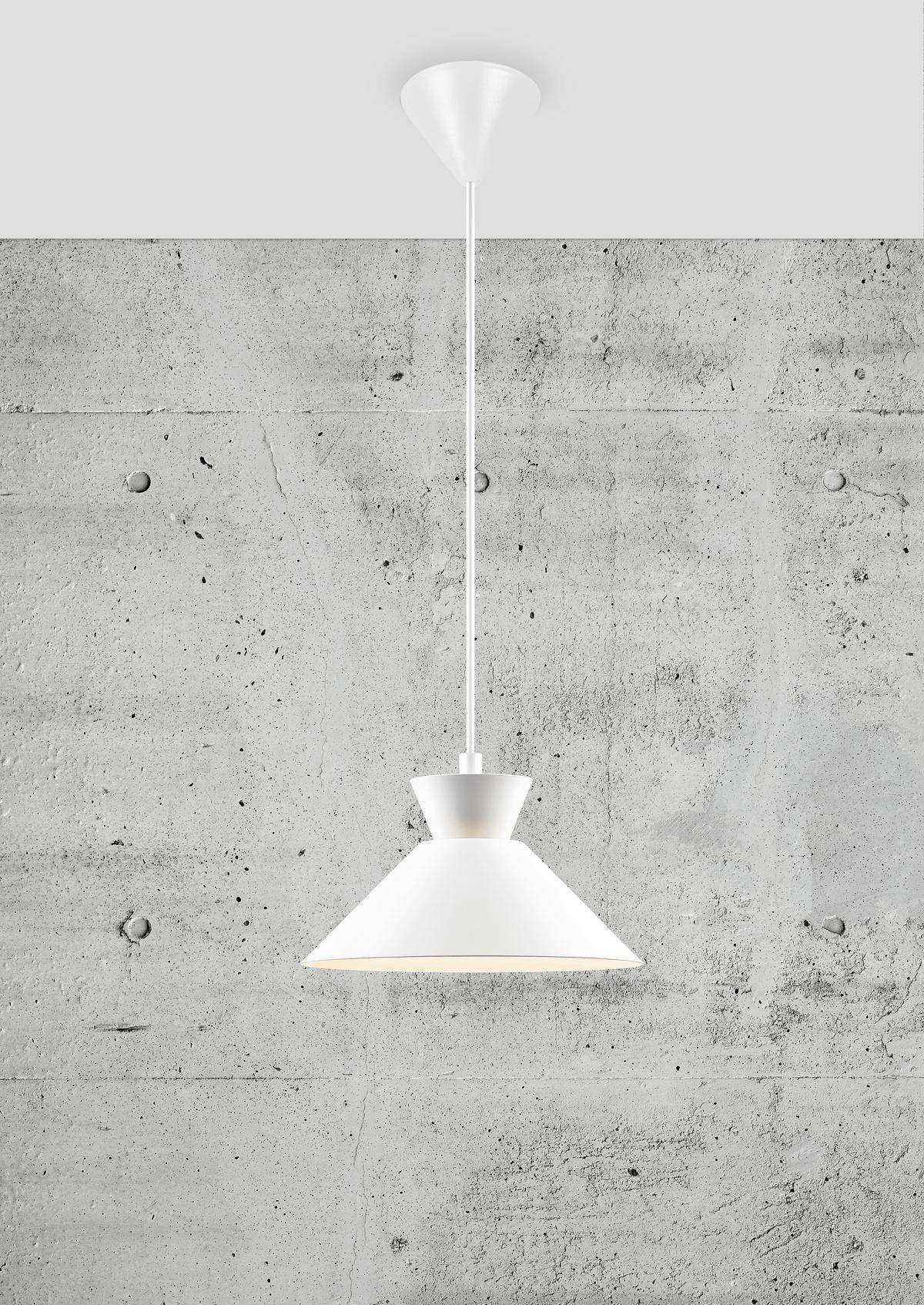 Hängeleuchte Dial Weiß D: 25 cm - Weiß, Design, Metall (25/13,5cm) - Nordlux