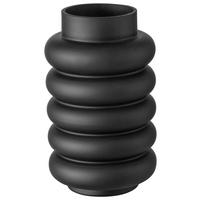 Váza Ribbo, V: ca. 20cm - černá, Moderní, sklo (15/25cm) - Premium Living