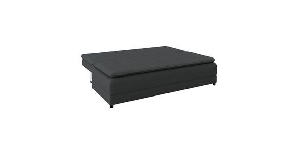 Schlafsofa Alice - Anthrazit/Schwarz, MODERN, Textil (202/73-92/105cm) - Luca Bessoni