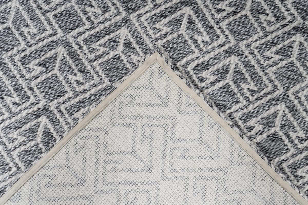 Webteppich Creme/grau Yoga 80x150 Cm - Creme/Grau, Trend, Textil (80/150cm) - Kayoom