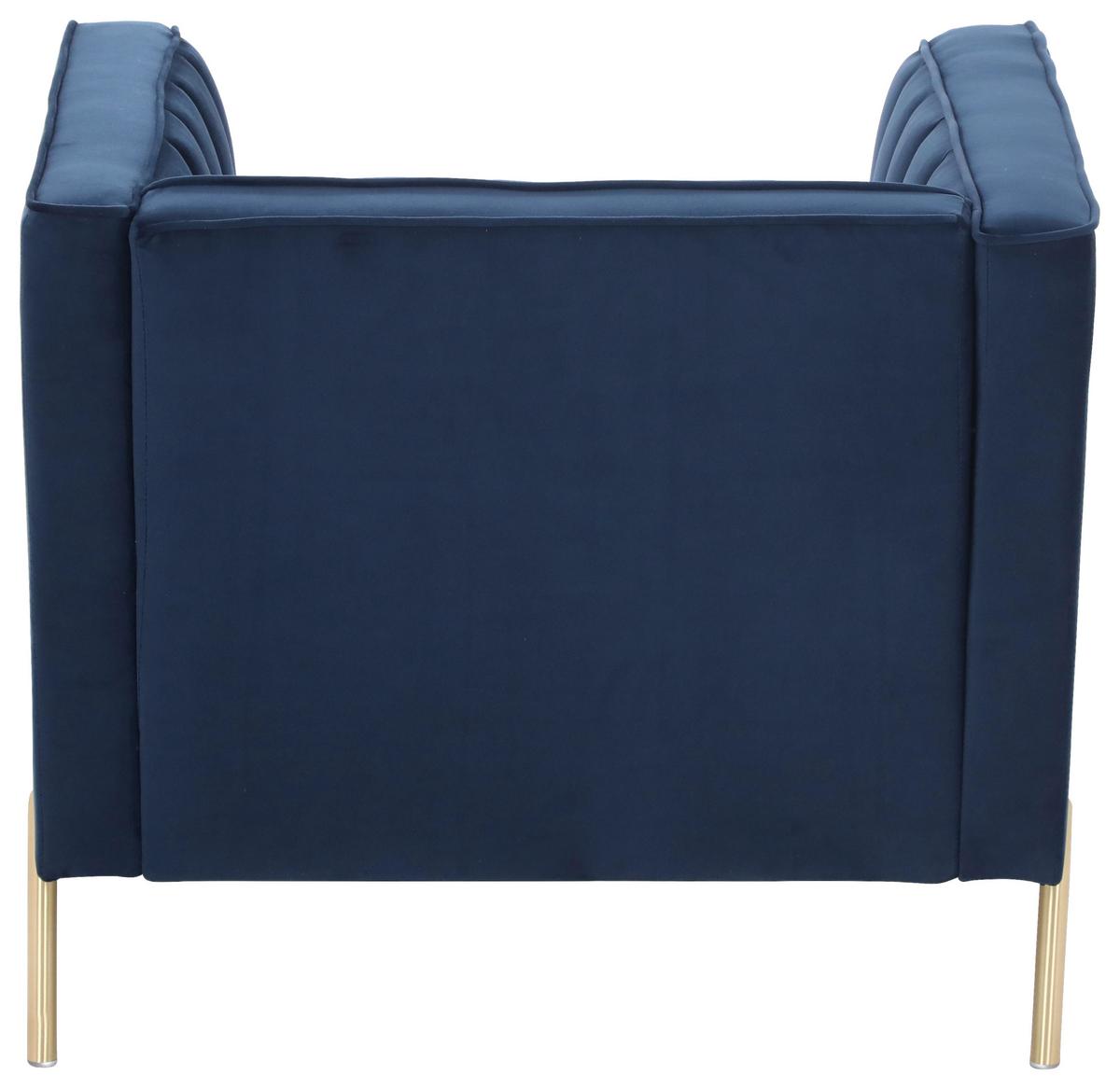 Fotel Sono - kék, Design, textil (101/85/75cm) - Livetastic