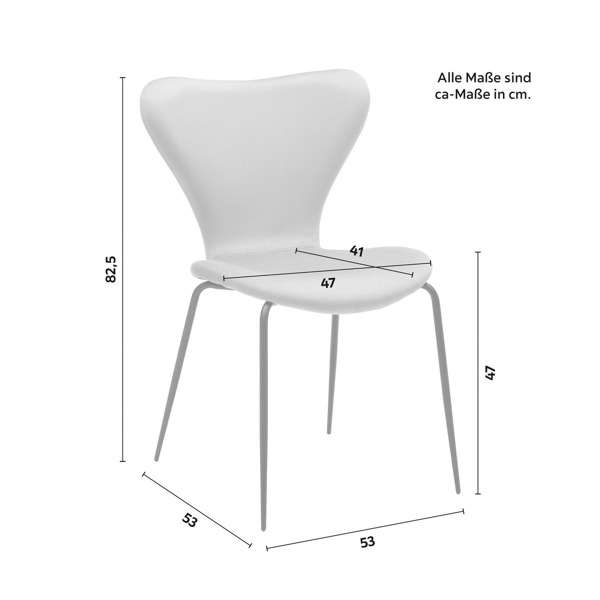 Jídelní židle ALICIA béžová - černá/šampaňská, Moderní, kov/dřevo (53/82,5/53cm) - Bessagi Home