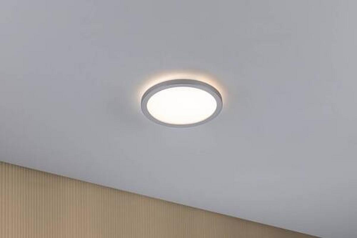Led-paneel Ø 19 Cm Rund - Chromfarben, Basics, Kunststoff (19cm) - Paulmann