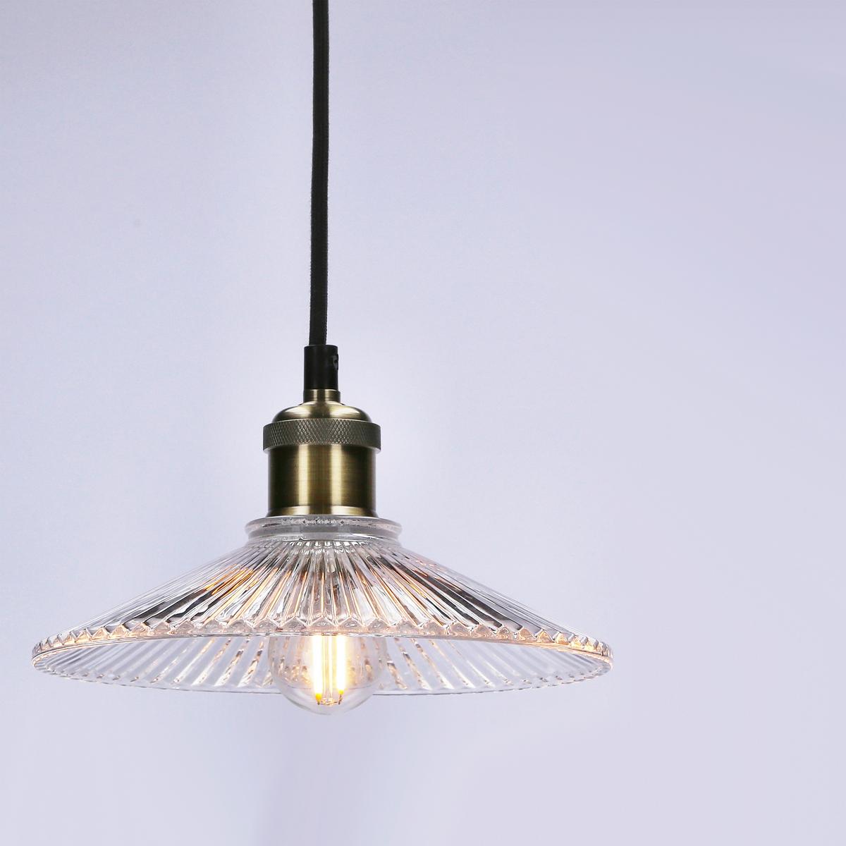 Pendelleuchte Chester 50101271 - Schwarz, KONVENTIONELL, Glas/Metall (21/21/90cm)