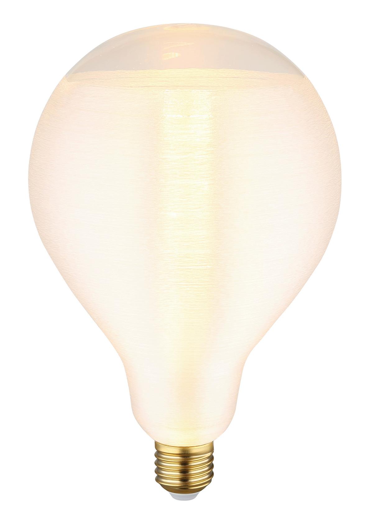LED-Leuchtmittel 11537 - Klar/Messingfarben, Basics, Glas/Metall (13/21cm) - Globo