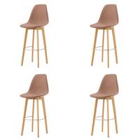 Barhocker-Set Keeve - Braun, MODERN, Holz/Metall (47/119/53cm) - MID.YOU