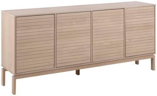 Sideboard 180 Cm Linley Eichefarben - Eichefarben/Weiß, Design, Holz/Holzwerkstoff (180/80/40cm) - Livetastic