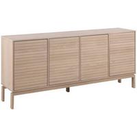 Široká komoda LINLEY dyha - biela/farba duba, Design, drevo/kompozitné drevo (180/80/40cm) - Livetastic