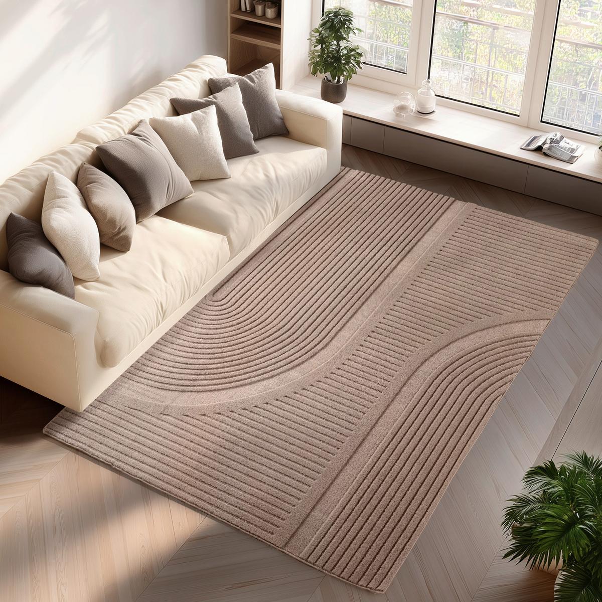 PLOCHO TKANÝ KOBEREC POMPEI - béžová, Design, textil (240/340cm) - Ayyildiz 
