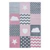 Kinderteppich Herz Pink Kids 200x290 cm - Pink, Trend, Textil (200/290cm) - Ben'n'jen
