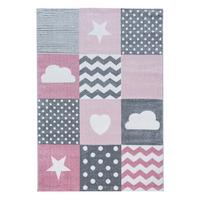 Kinderteppich Herz Pink Kids 200x290 cm - Pink, Trend, Textil (200/290cm) - Ben'n'jen