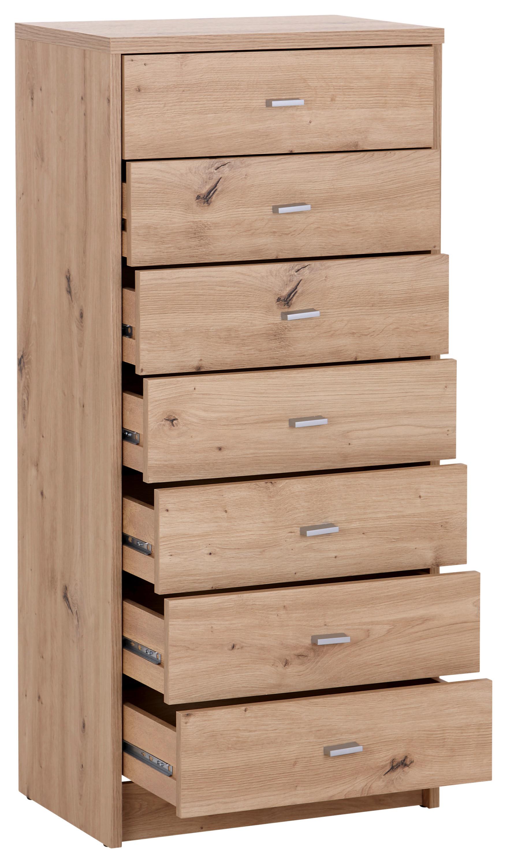 Kommode B: 50 cm 4-You New Eiche Artisan Dekor - Eiche Artisan, MODERN, Holzwerkstoff (50/111,4/34,6cm)
