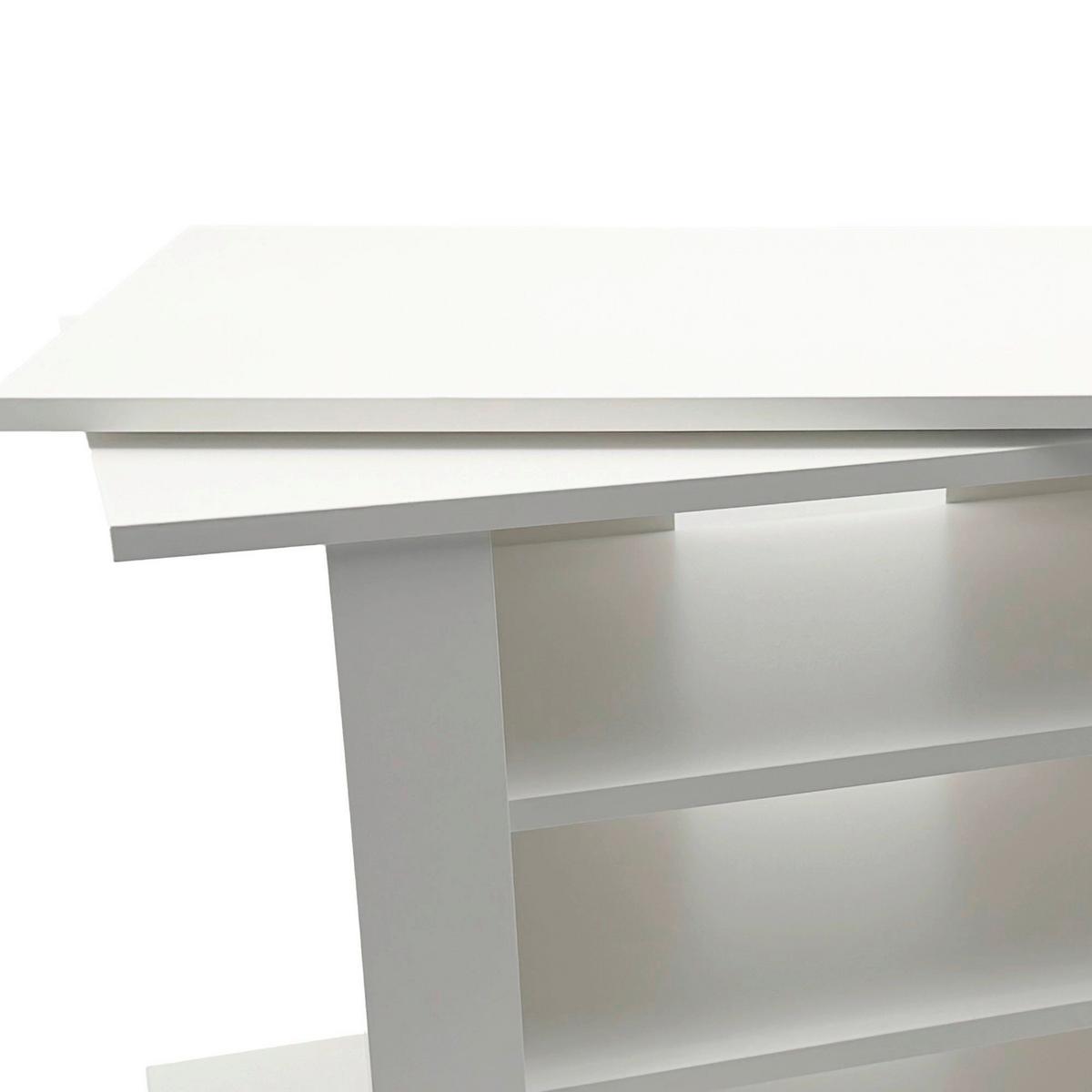 LOWBOARD Weiß B: 78cm - Schwarz/Weiß, Design, Holzwerkstoff/Kunststoff (78/51/38cm) - Livetastic