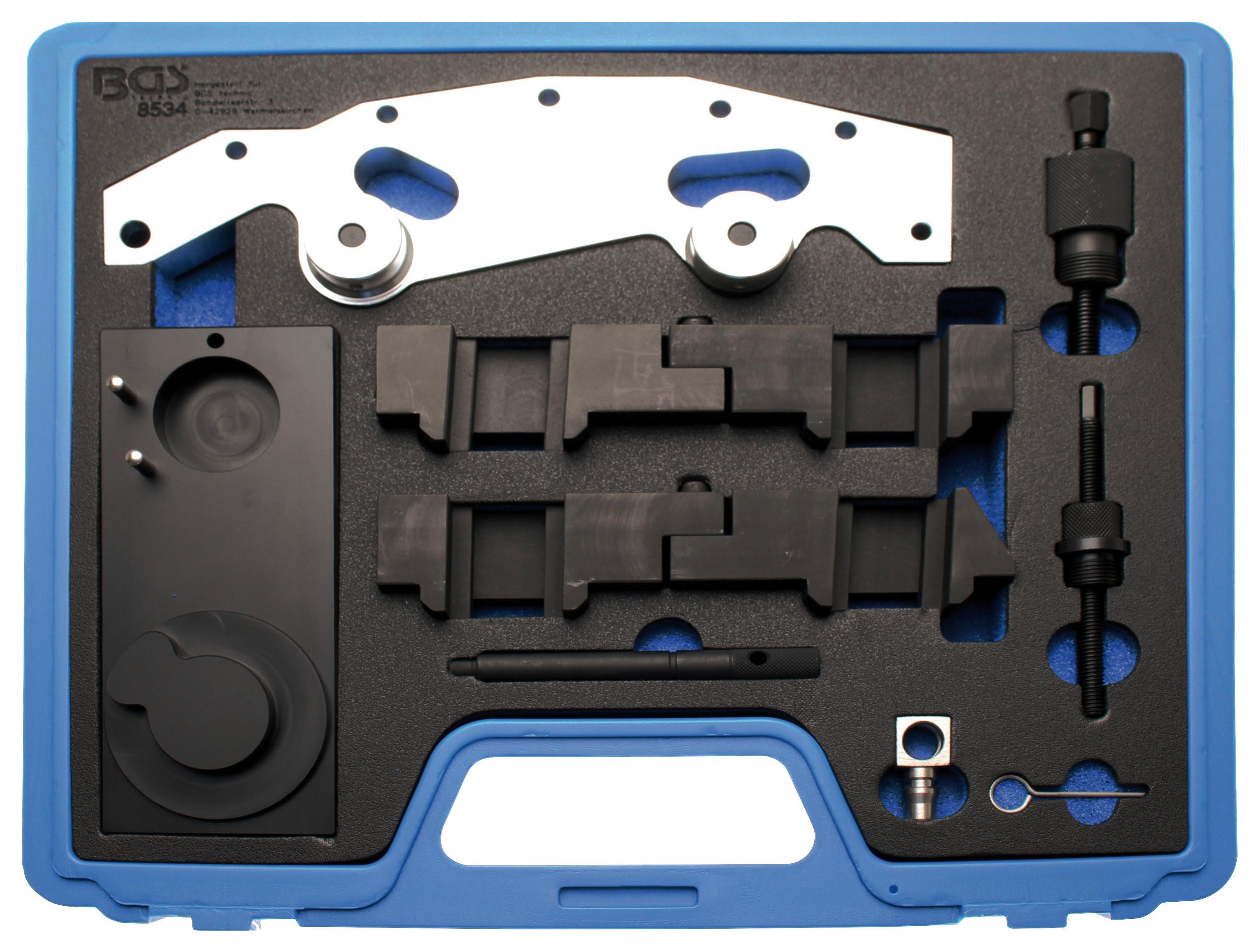Motor-einstellwerkzeug-satz 8534 - Blau/Silberfarben, Basics (43,7/39,2/10,7cm)