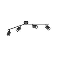 LED-Deckenleuchte Vano L: 79 cm, drehbar, 4-Flammig - Schwarz, Design, Metall (79/8/13cm) - Fischer & Honsel