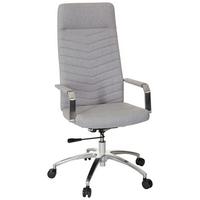 Drehstuhl Saranto Plus Hellgrau - Chromfarben/Hellgrau, MODERN, Kunststoff/Textil (56/131/67cm) - MID.YOU
