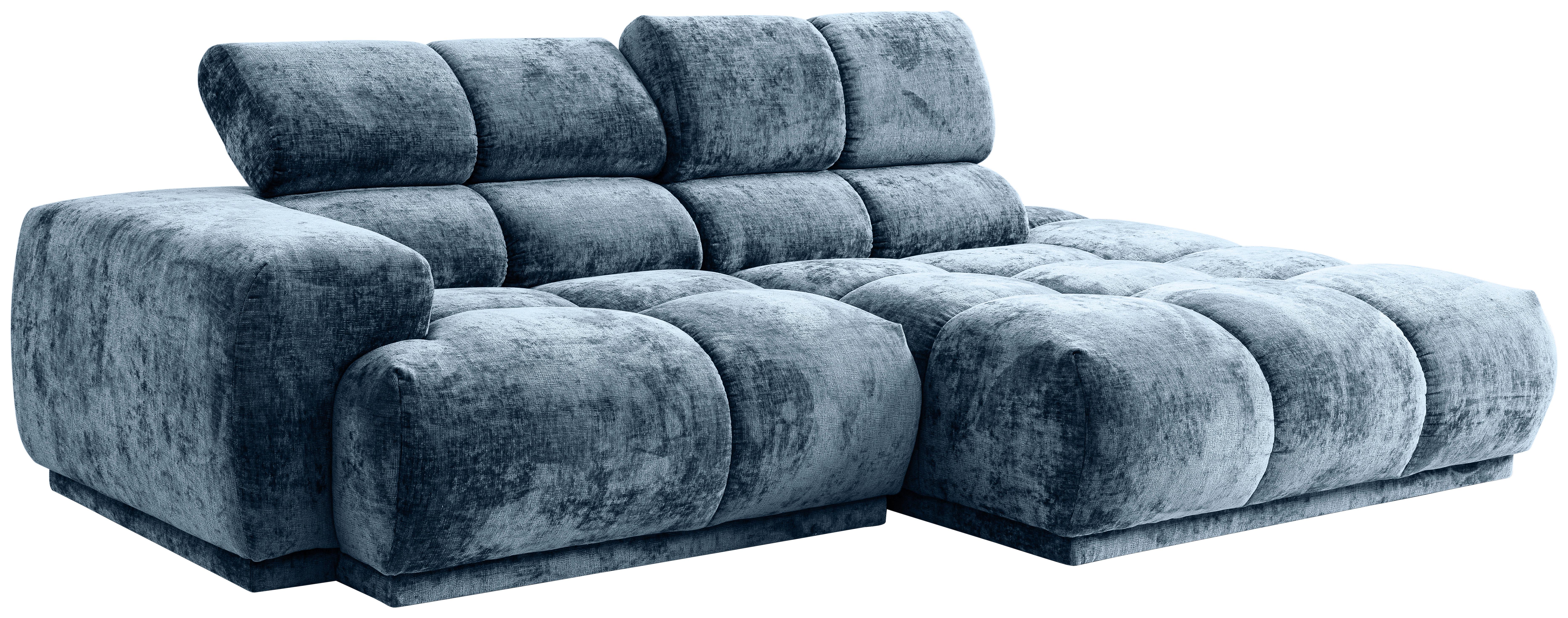 Ecksofa Chani Blau, Schenkel: 239x150 cm - Blau, MODERN, Textil (239/150cm) - MID.YOU