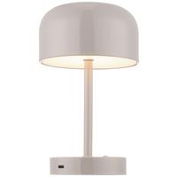 STOLNÍ LAMPA NA BATERIE SOFTI - šedá, Moderní, kov/plast (12,5/10/22,5cm) - Mömax