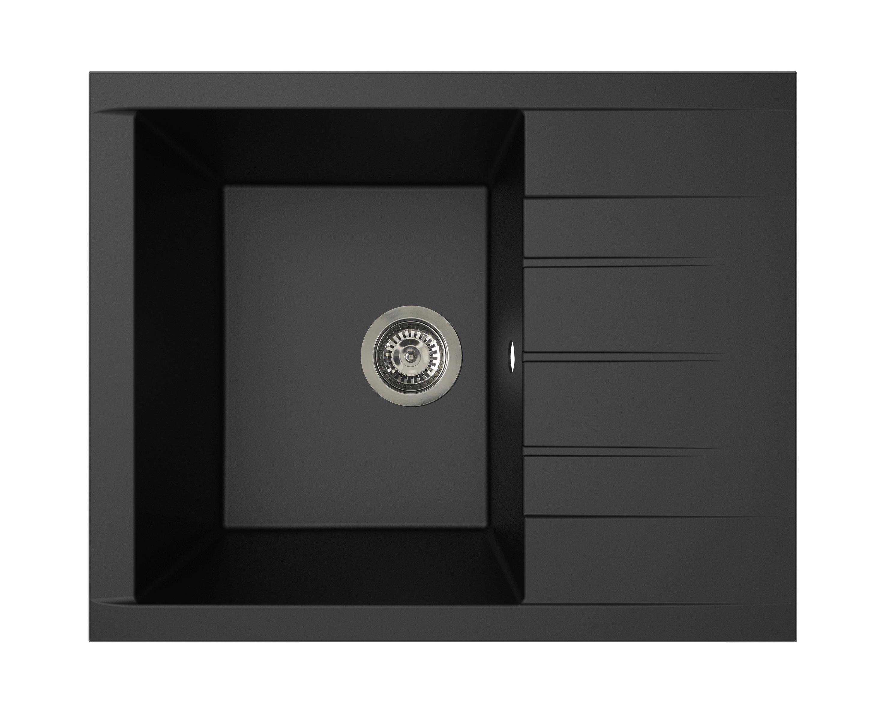 Spüle Houston Schwarz 62x21 cm