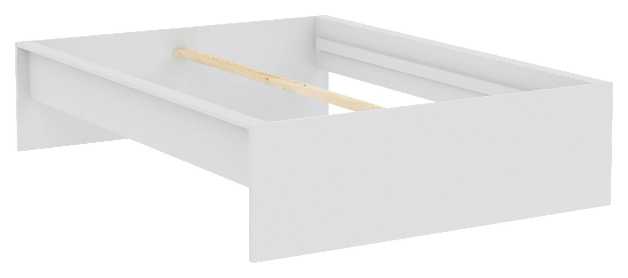 POSTEĽNÝ RÁM UNIT 140 - biela, Konventionell, kompozitné drevo (140/200cm) - Ondega
