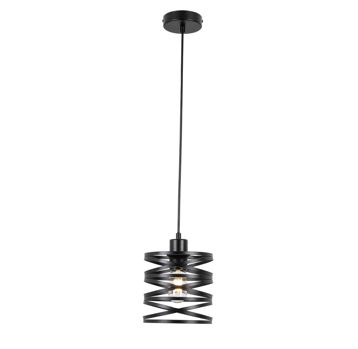 ZÁVESNÉ SVIETIDLO ESILA - čierna, Modern, kov/plast (17/120cm) - Mömax
