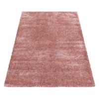 Hochflor Teppich Rosa Naturfaser Brilliant 200x290cm - Rosa, Basics, Textil (200/290cm)