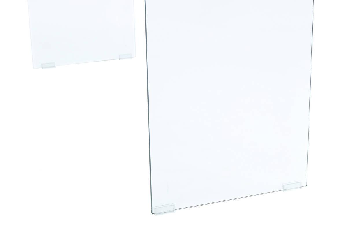 Beistelltisch rechteckig ELEMENTARY aus Glas mit Dekor in Goldfarben Detail Bottom