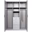 Drehtürenschrank mit Spiegel 135cm AAchen, Graphit Dekor - Alufarben/Graphitfarben, KONVENTIONELL, Holzwerkstoff (135/198/58cm) Drehtürenschrank mit Spiegel 135cm AAchen, Graphit Dekor - Alufarben/Graphitfarben, KONVENTIONELL, Holzwerkstoff (135/198/58cm)