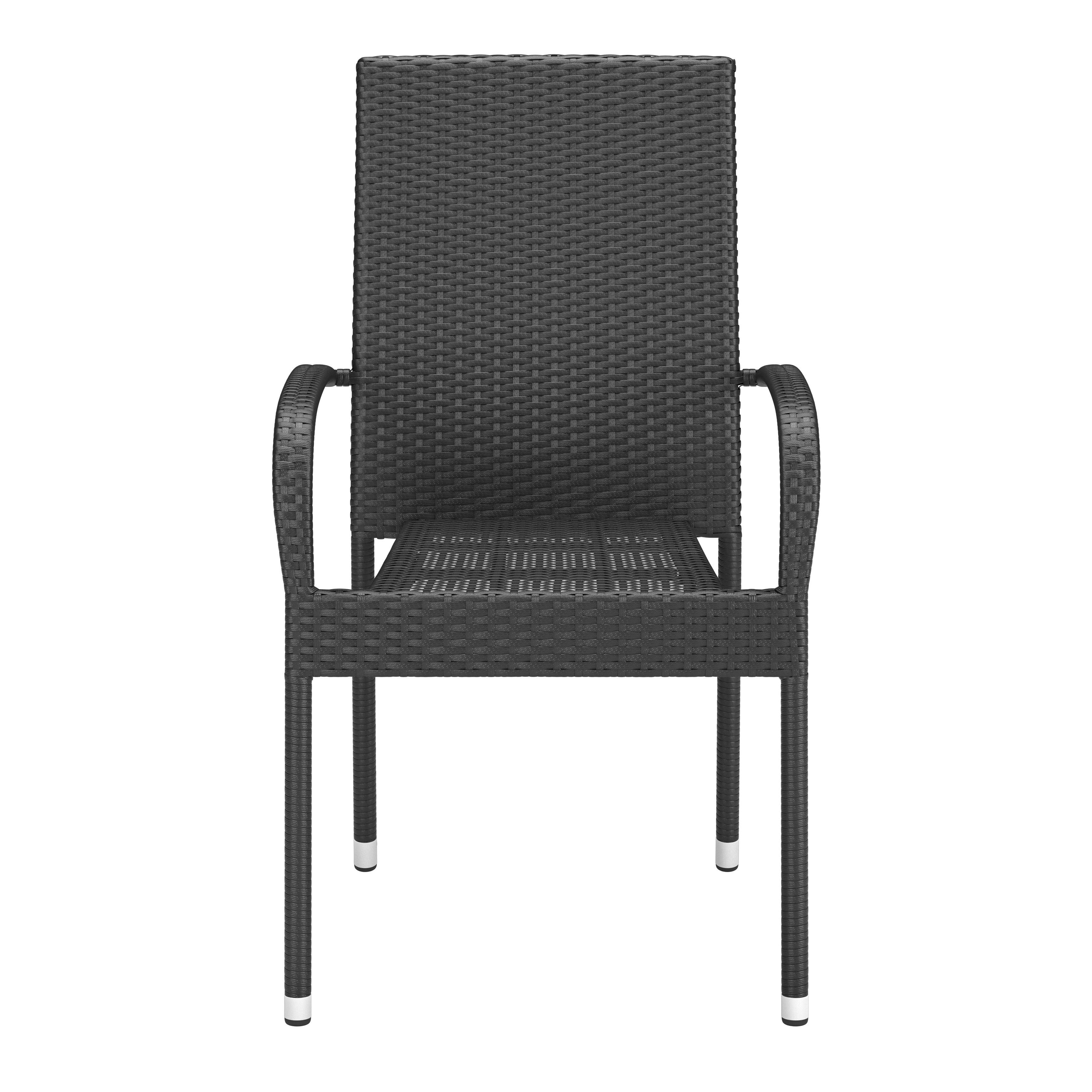 Gartensessel Elisa - Schwarz, MODERN, Kunststoff/Metall (55/45/47cm) - Beldano