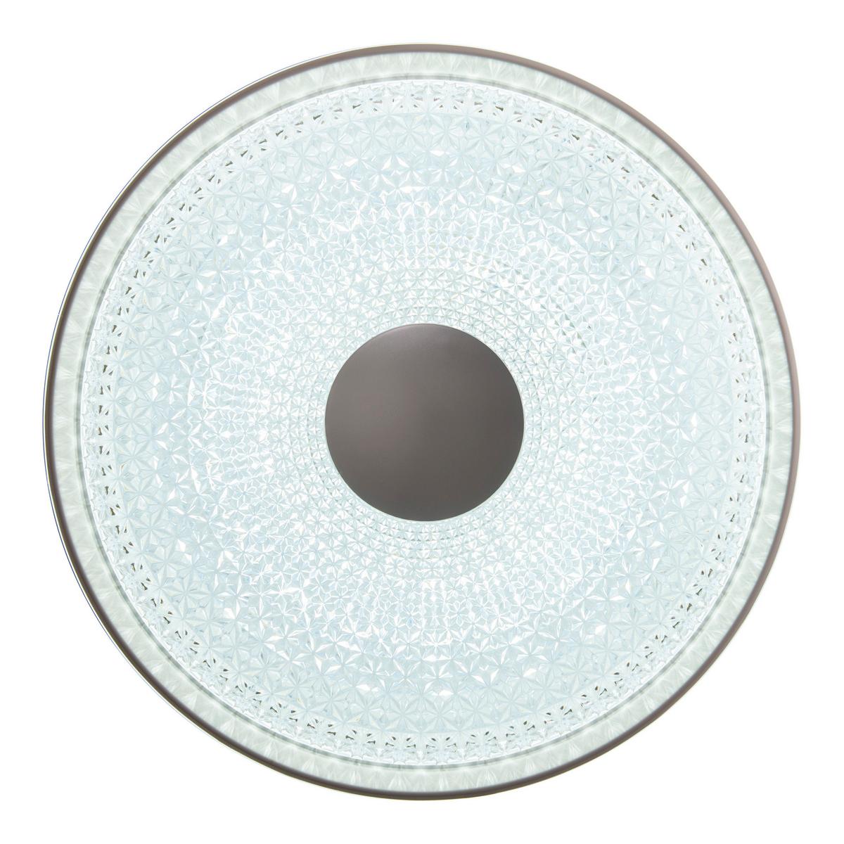 LED-Deckenleuchte Boise Ø 51 cm dimmbar mit Fernbedienung - Klar/Weiß, KONVENTIONELL, Kunststoff/Metall (51/8,5cm) - Näve