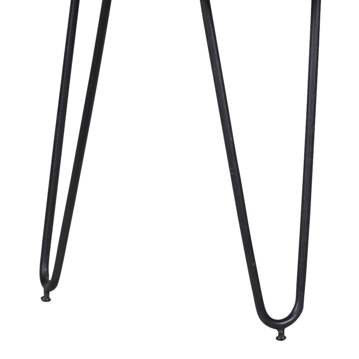 Lavice z masivního dřeva Bagli160 cm - černá/barvy akácie, Moderní, kov/dřevo (160/45/40cm) - MID.YOU