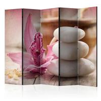 Paravent Pink Beige B: 225 cm - Pink/Beige, Basics, Holz/Textil (225/172/3cm) - artgeist