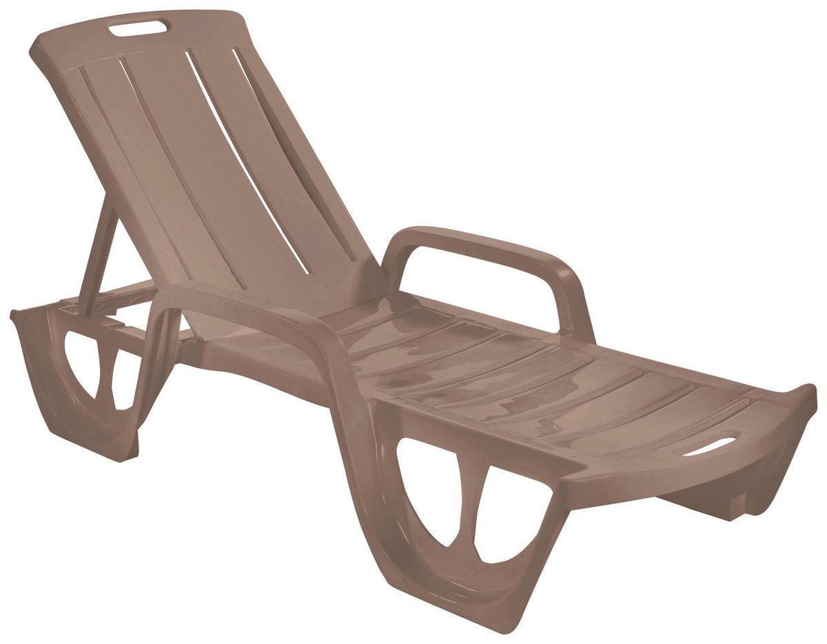 Kerti Napozóágy Florida - cappuccino, műanyag (190/67/30cm) - Keter