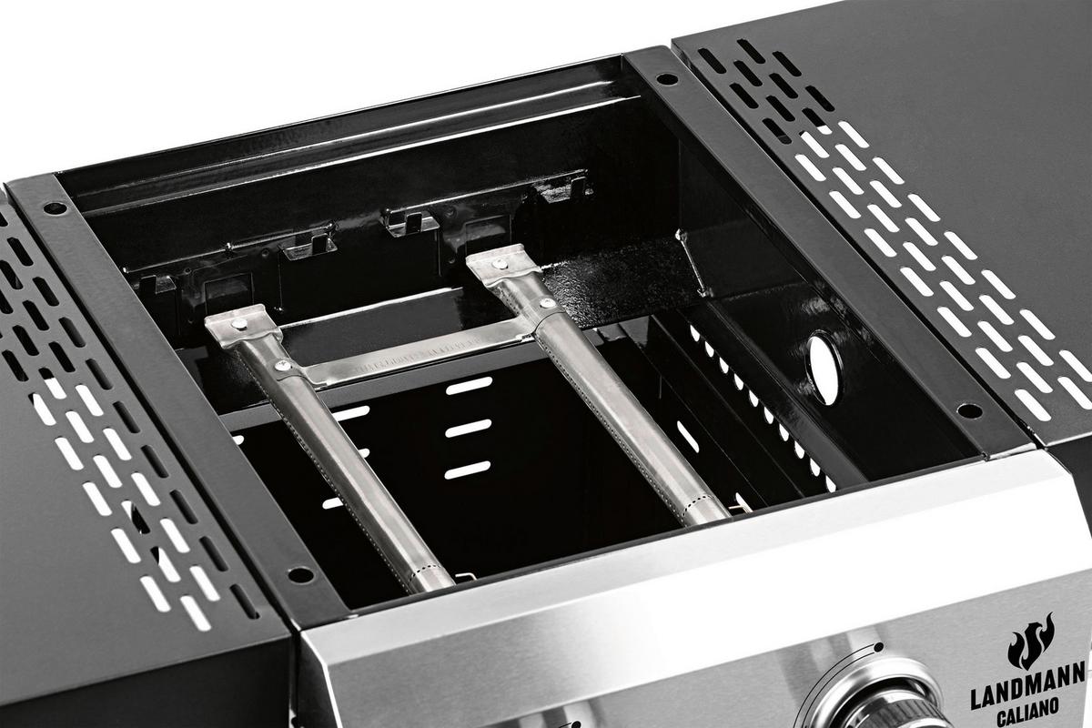 Gasgrill Landmann Gasgrill Caliano 2.0 - Chromfarben/Schwarz, Basics, Metall (98/58/105cm)