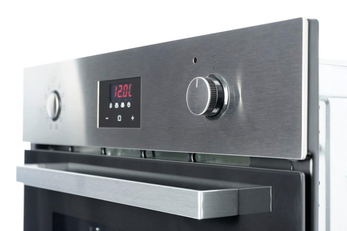 EINBAUBACKOFEN Schwarz B: 59,4cm - Schwarz, Trend, Glas/Metall (59,4/59,5/52,1cm) - Respekta