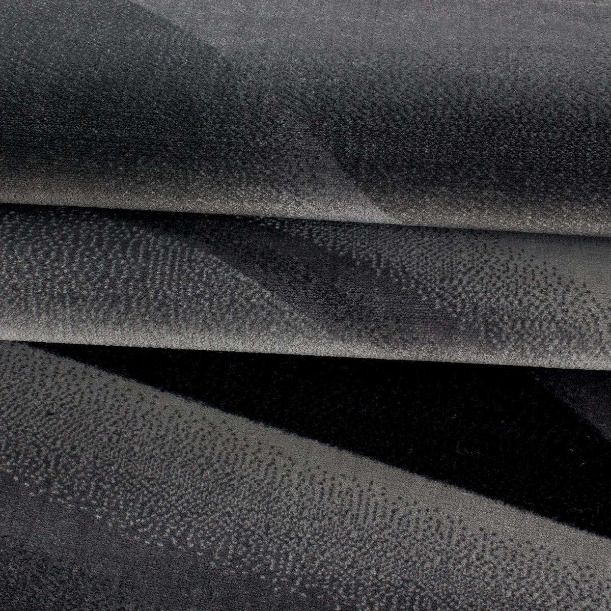 Flachwebteppich Miami - Schwarz, Design, Textil (140/200cm) - Novel