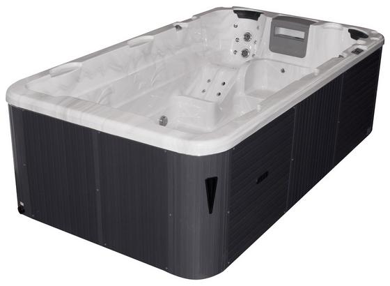 Whirlpool Acryl Swimspa Fano Hydro Jets 400x228x126 cm - Silberfarben/Weiß, Design, Kunststoff (400/228/126cm) Whirlpool Acryl Swimspa Fano Hydro Jets 400x228x126 cm - Silberfarben/Weiß, Design, Kunststoff (400/228/126cm)