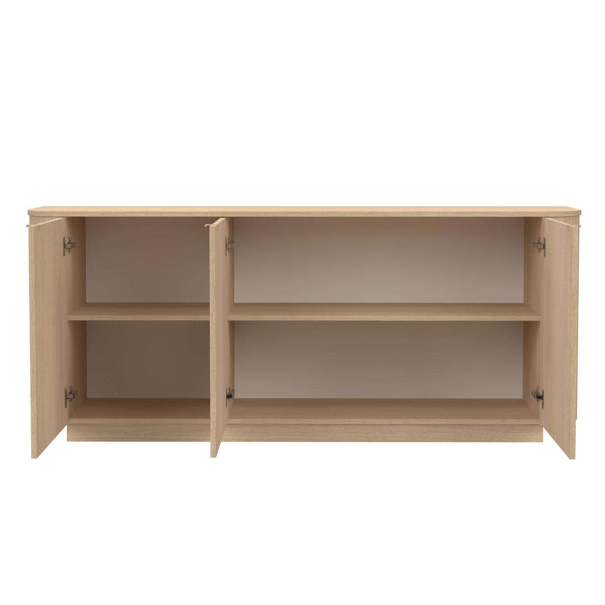 Sideboard Adriatico Eichefarben B: 181 cm - Eichefarben, Design, Holzwerkstoff (181/76/43cm) - MID.YOU