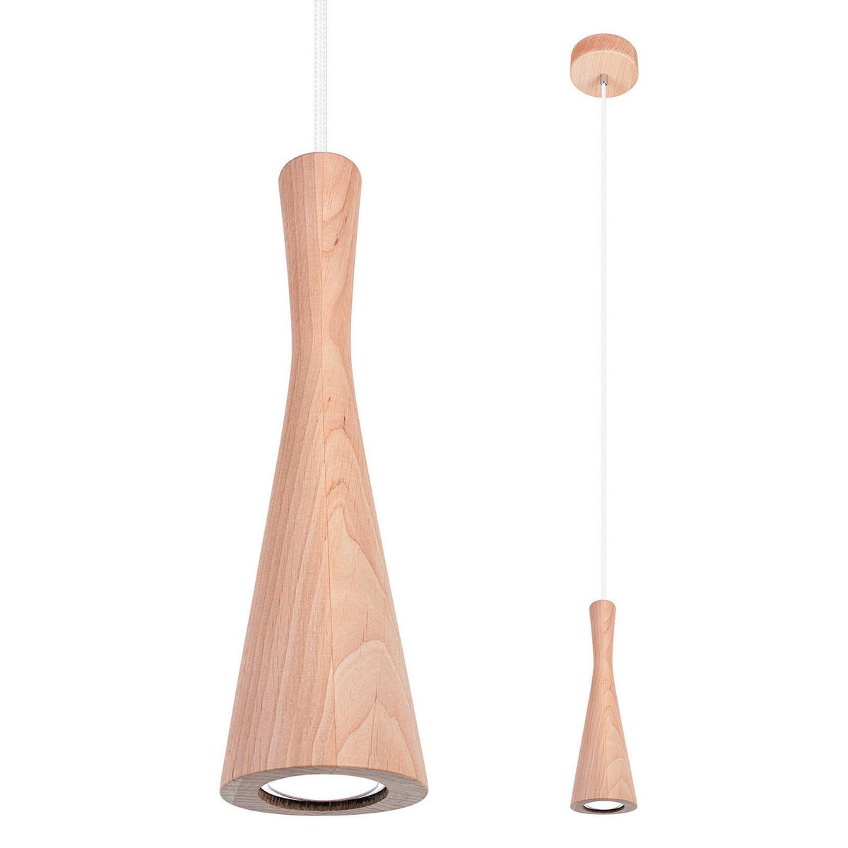 Hängeleuchte 8510152 Vegas - Erlefarben/Weiß, Natur, Holz (10/90-140cm)