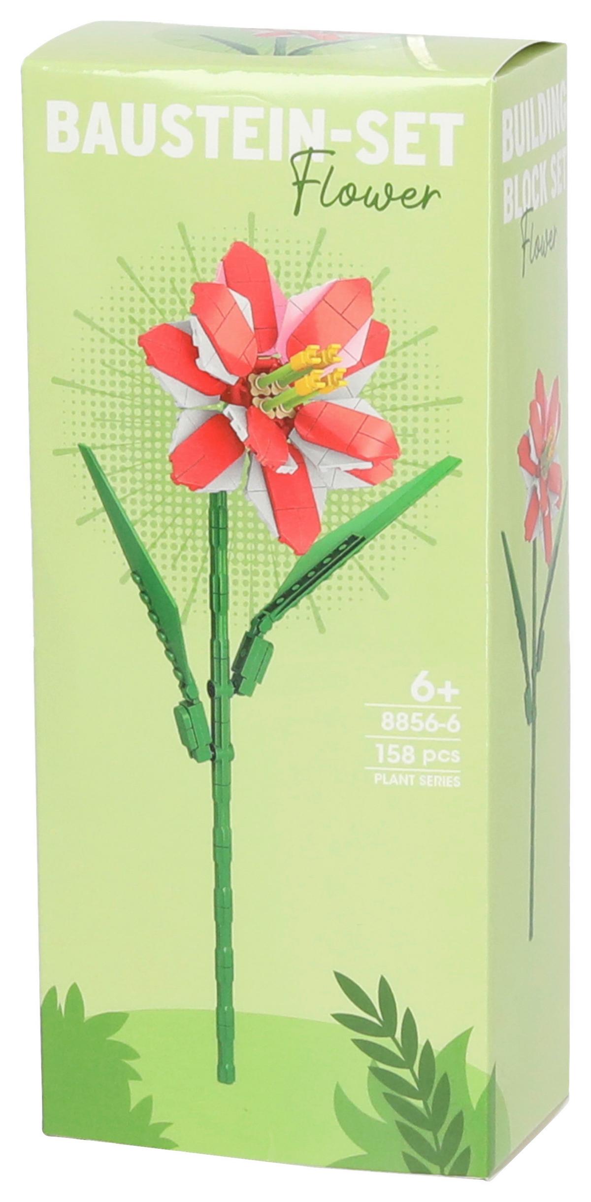 Bausteine Blume - Hellrosa/Rot, Basics, Kunststoff (13/26/2,5cm)