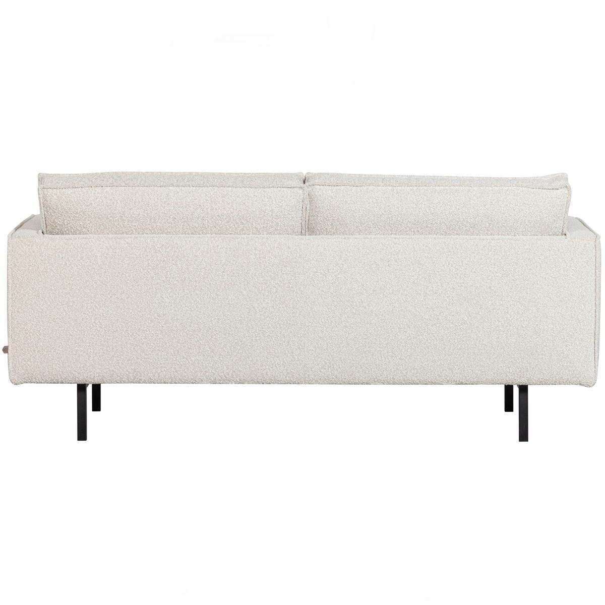 2,5-Sitzer Rodeo Naturfarben B: 190cm - Schwarz/Naturfarben, Design, Textil/Metall (190/85/86cm) - Livetastic