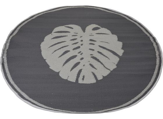 Outdoorteppich Blatt - Grau, MODERN, Kunststoff (150cm) Outdoorteppich Blatt - Grau, MODERN, Kunststoff (150cm)