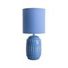 Tischlampe Hellblau 3188392 - Hellblau, Design, Keramik/Textil (30cm) - Näve