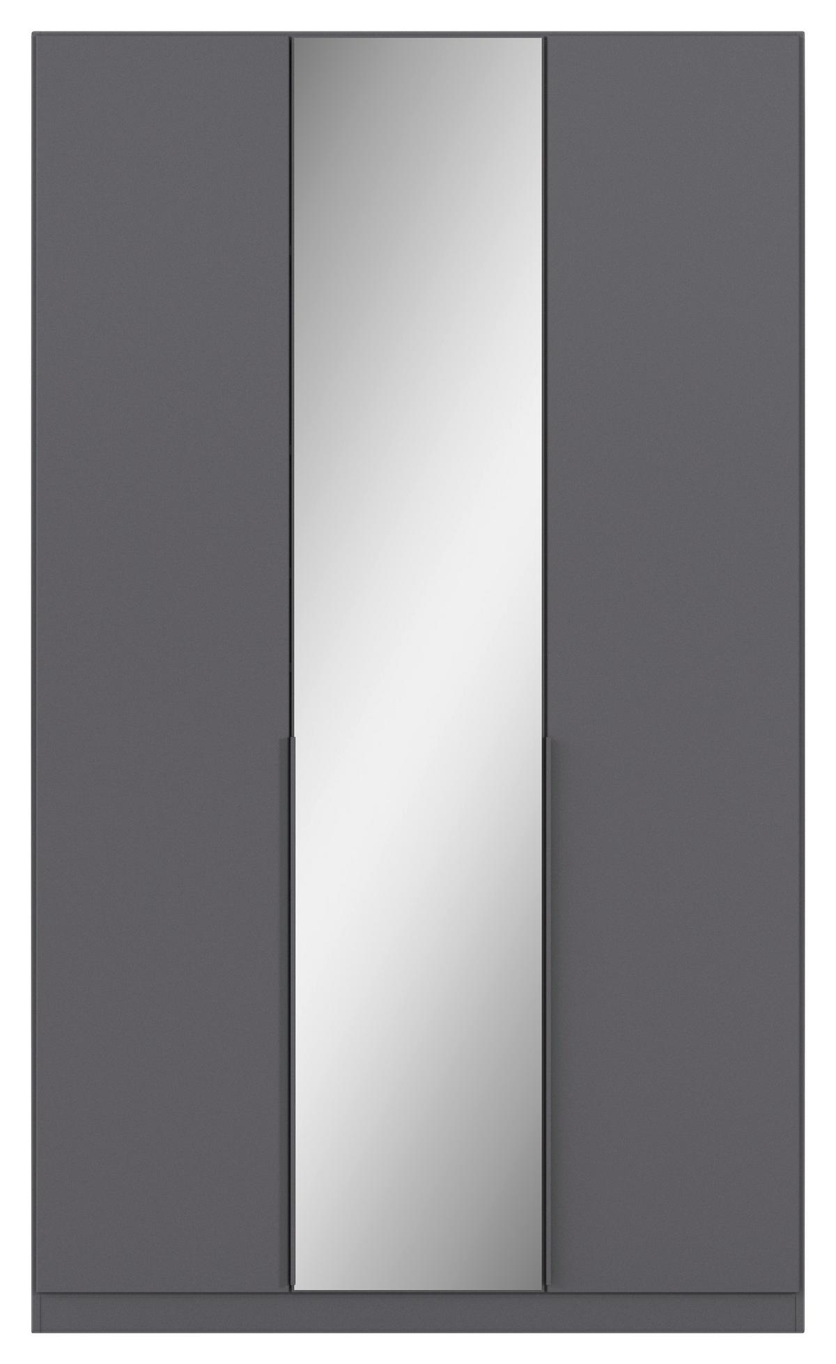 Drehtürenschrank Alabama Grau Metallic B: 136 Cm - Grau, MODERN, Holzwerkstoff (136/229/54cm) - Rauch Möbel