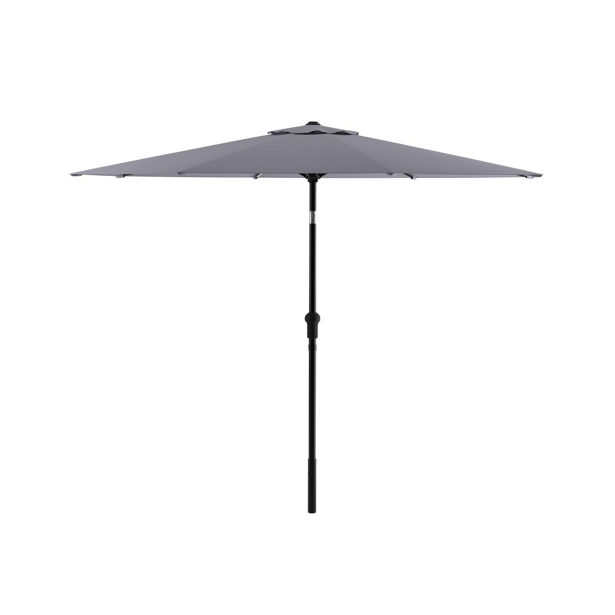 SONNENSCHIRM TROPEA - Dunkelgrau/Hellgrau, MODERN, Textil/Metall (291cm) - Beldano