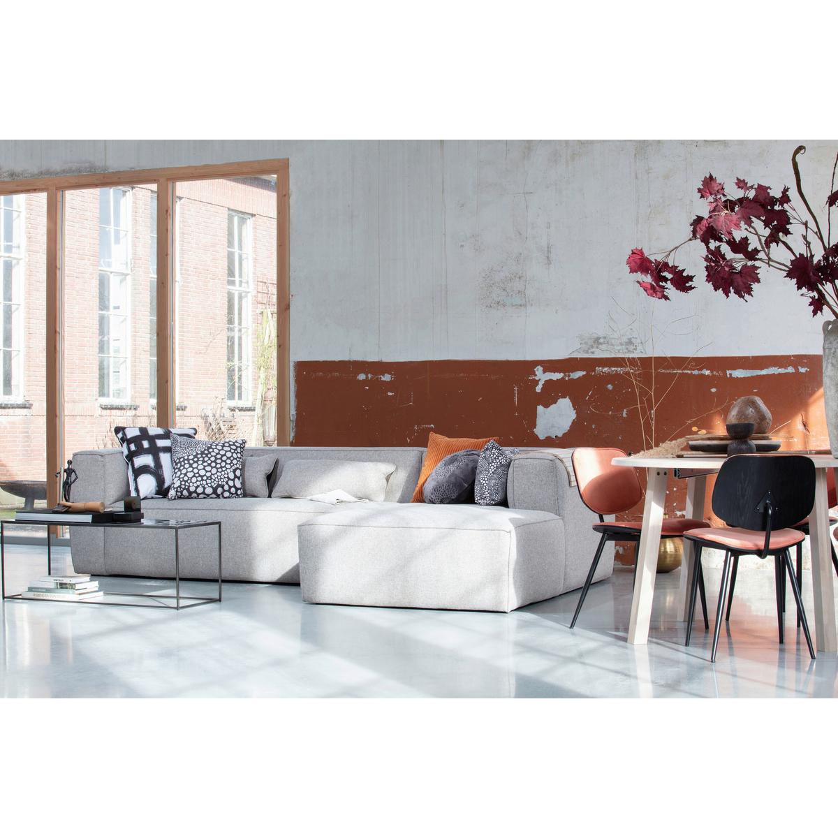 Ecksofa Bean Hellgrau S: 305x175cm - Hellgrau, Design, Textil (305/175cm) - Livetastic