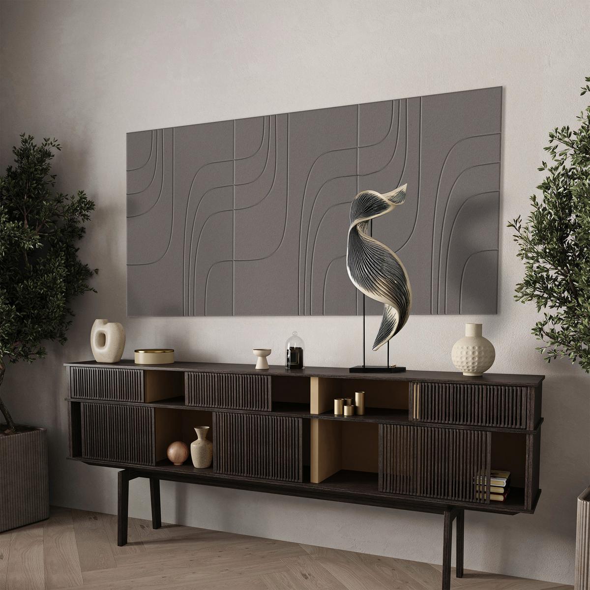 Akustický panel MILLA - mokka, textil (60/90cm) - Mömax